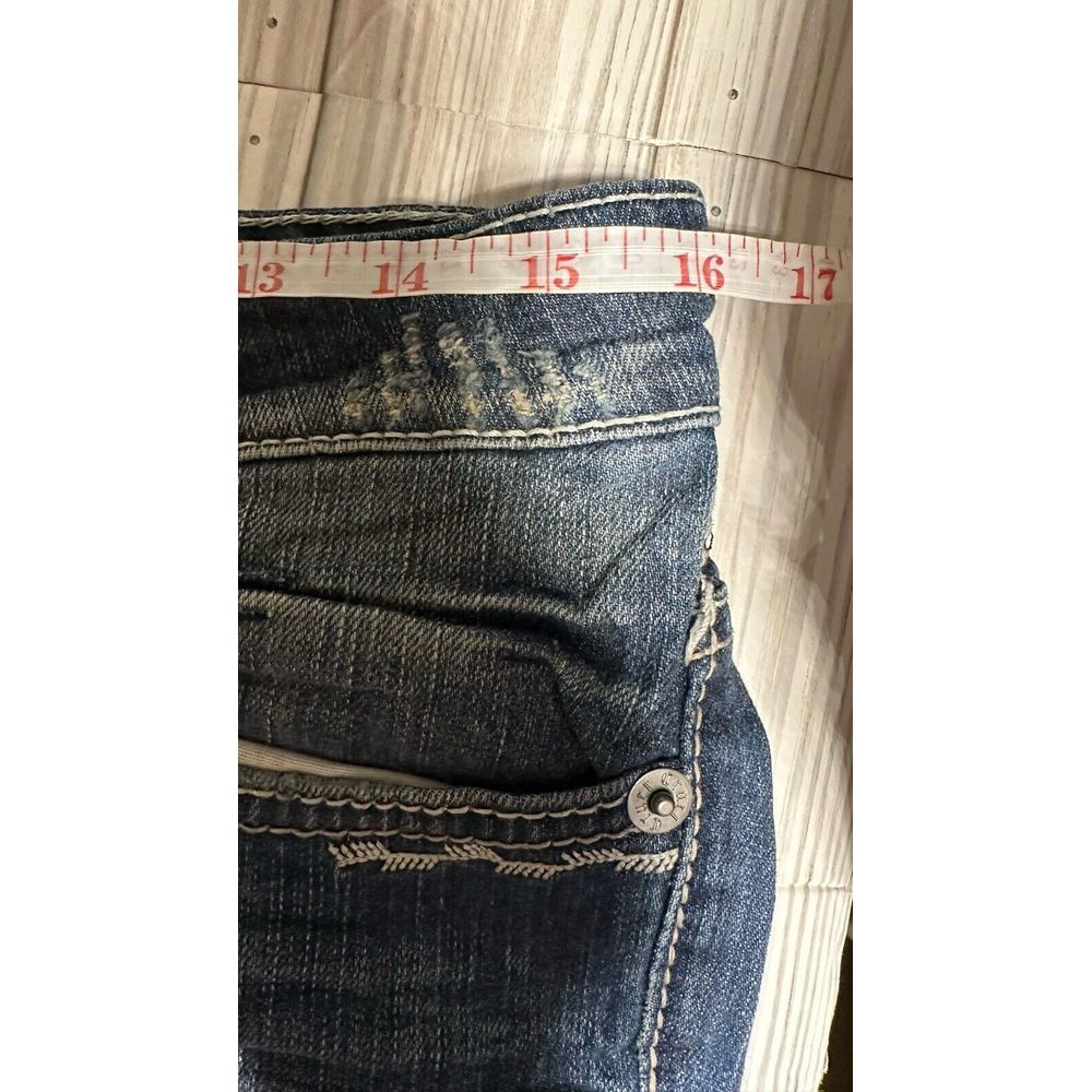Cruel Denim Women's Mid Rise Distressed Abby Bootcut Denim Jeans Size‎ 29/7L New - Picture 8 of 9